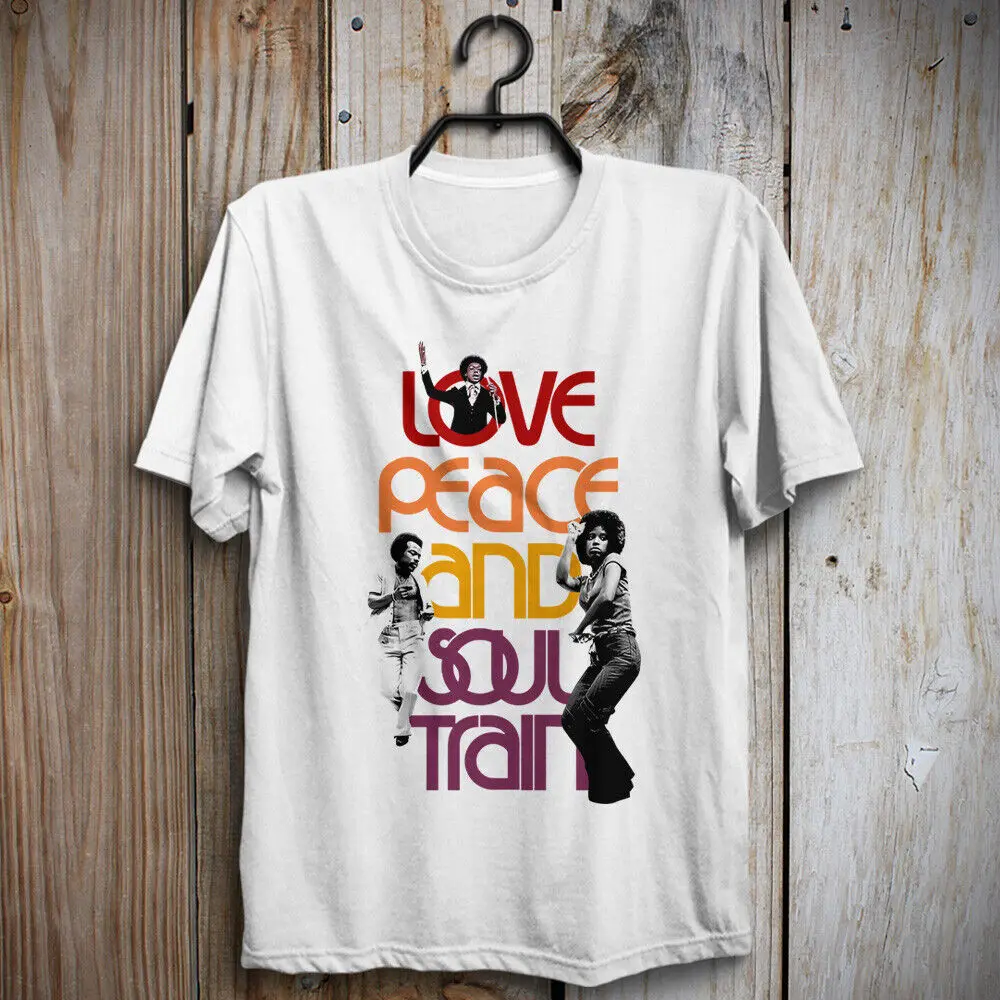 

Love Peace And Soul Train T-Shirt Don Cornelius American Bandstand Hullabaloo