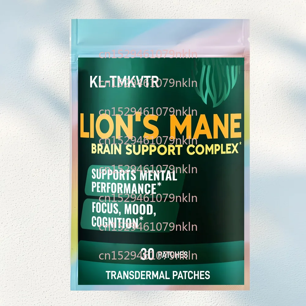 

30 Patches Lions Mane Transdermal Patches Complete Brain Support Complex with Ginkgo Leaf, Vitamin B6, B12