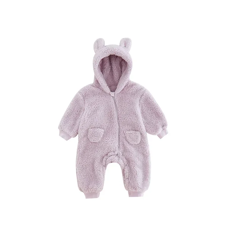 Barboteuse à capuche pour nouveau-né, vêtements de printemps, combinaison pour bébé fille, olympiques de Noël pour bébé, 0-18M