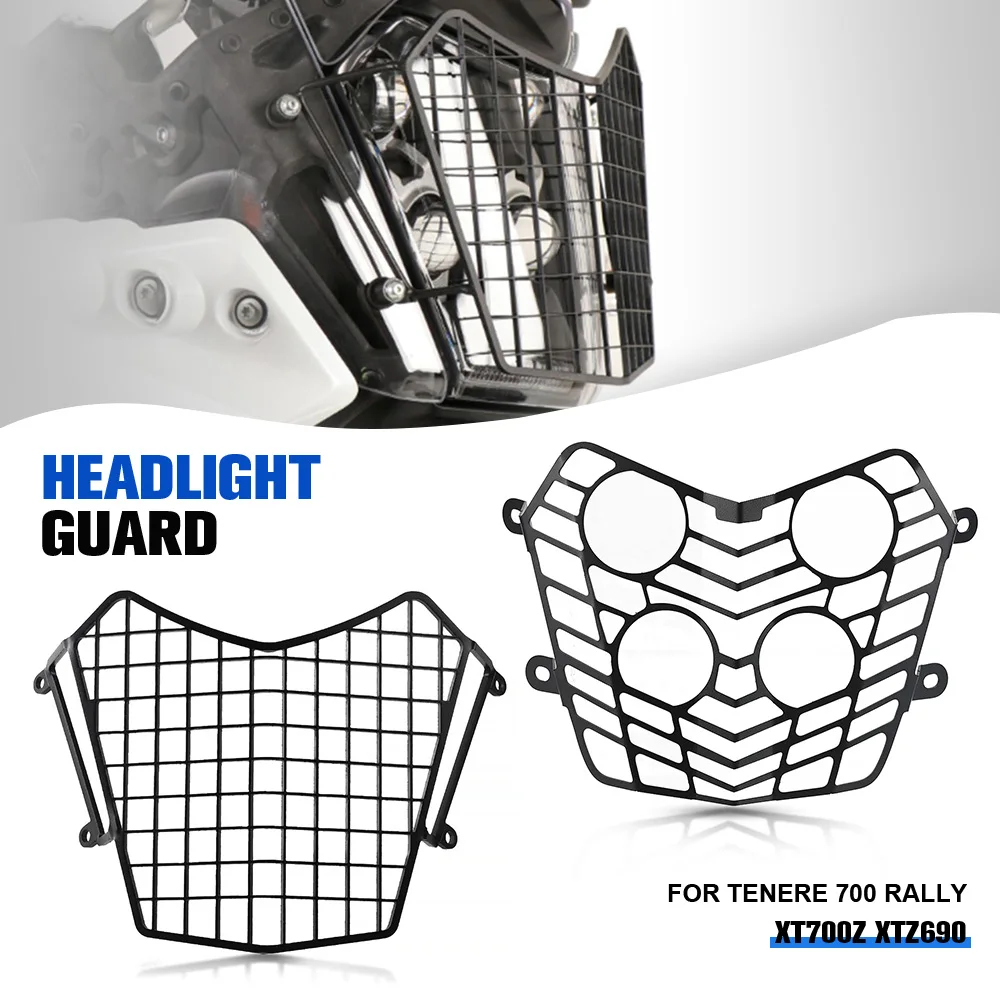 

For Yamaha XTZ700 Tenere 700 XT700Z Tenere T7 2019-2021 Tenere700 Motorcycle Headlight Protector Guard Cover Protection Grill