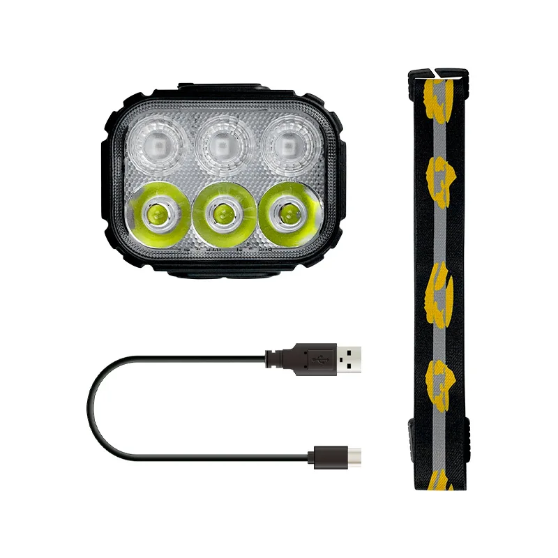 

Strong light super bright headlight rechargeable, wild camping can adjust headlight