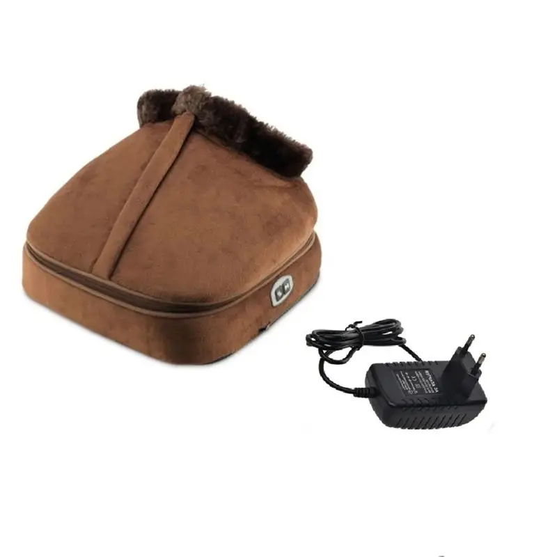 

【BRILLIANT 】High Top Indoor Heated Massage Boots Foot Warmer Winter Electric Foot Warming Shoes EU Plug Home