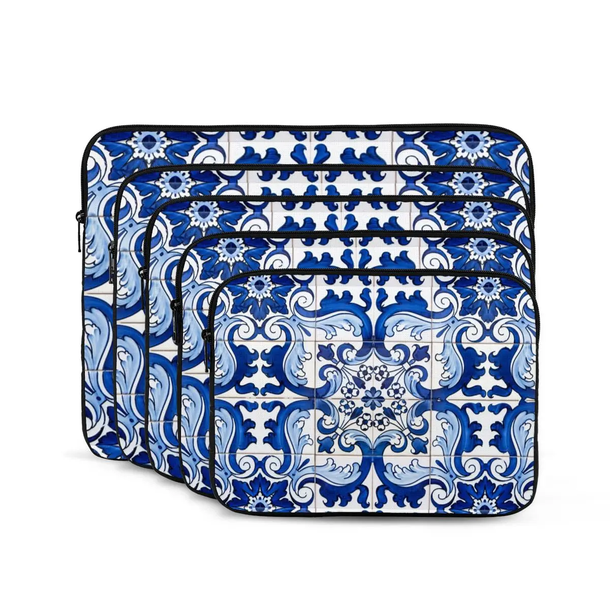 

Lisbon Azulejo Tile Floral Сумка для ноутбука Чехол для ноутбука 10, 12, 13, 15, 17 дюймов Чехол для ноутбука Сумка для планшета Противоударный чехол Сумка