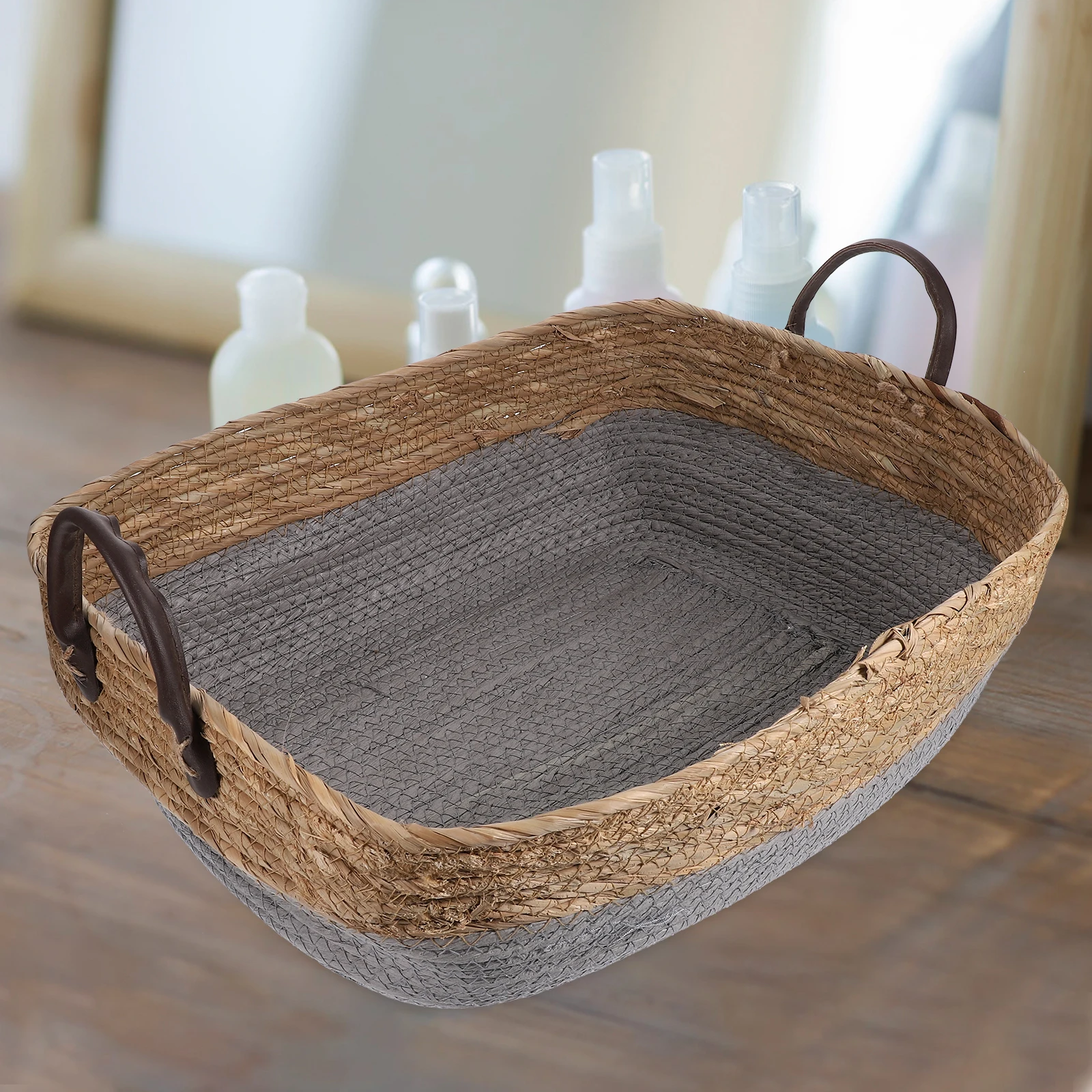 

Wicker Basket Container Decorative Bread Desktop Willow Made Sundries Natural Rattan Fiber Easy Clean Safe Environment Cost
