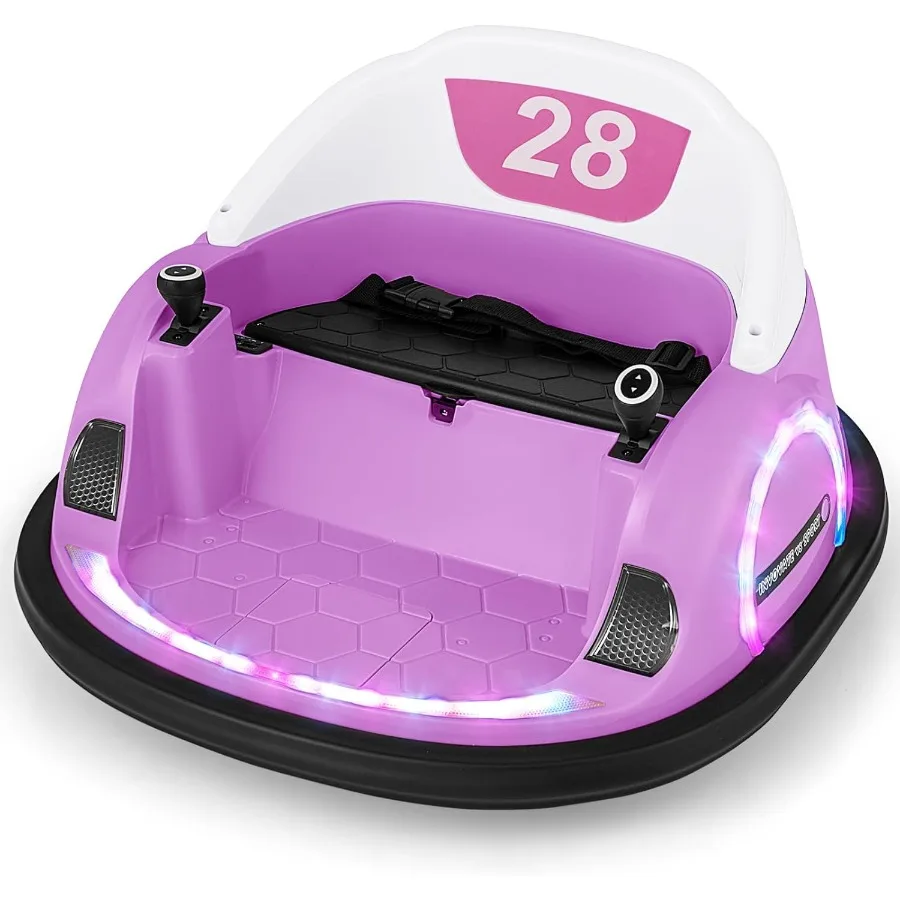 รถบั๊มพ์เด็ก 12V สำหรับเด็กวัยหัดเดิน 18 เดือนขึ้นไป ของเล่นรถยนต์ขี่ได้ พร้อมรีโมทคอนโทรล หมุนได้ 360 องศา มีเพลง ไฟ LED สว่าง