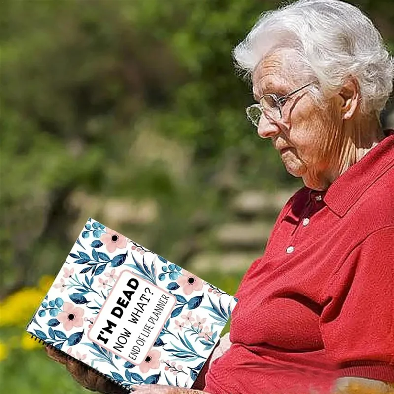 QWE-I'm Dead Now What Planner Death Planner 노트 참신 End Of Life Planner 노트 문구 용품