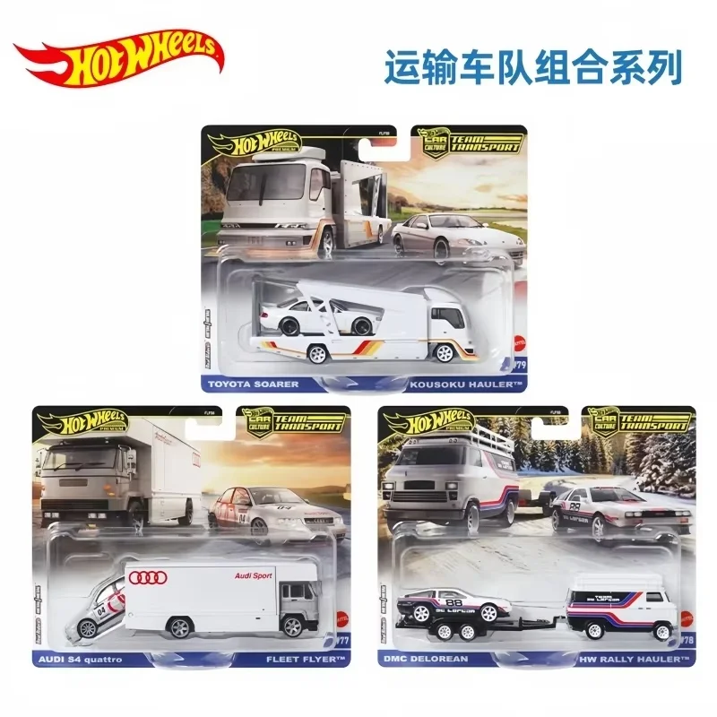 

Hot Selling Genuine Hot Wheels Automotive Culture Transportation Fleet High Quality Car Collection Model Flf56 Children'S Gifts