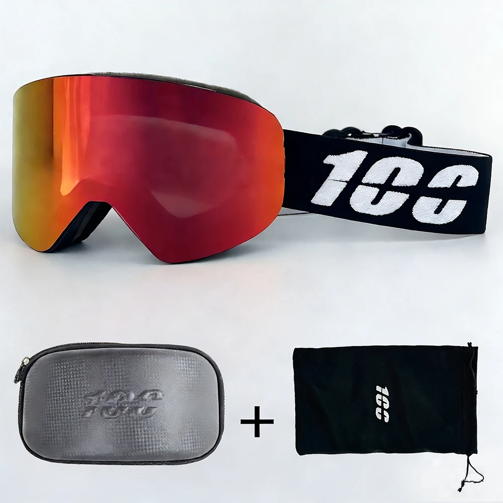 

Winter Professional Men Women Ski Goggles Set Magnetic Quick-Change Double Layers Anti-Fog Snowboard Goggles Adults