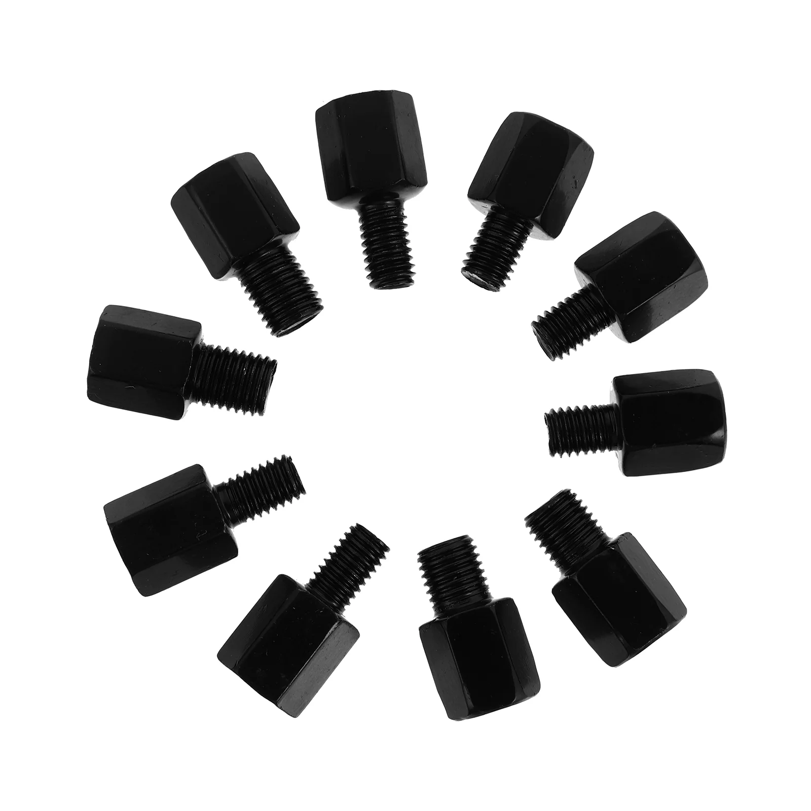

10 Pcs Rear View Mirrors Screw Riser Adapter Rearview Electric Car Mount Risers Black
