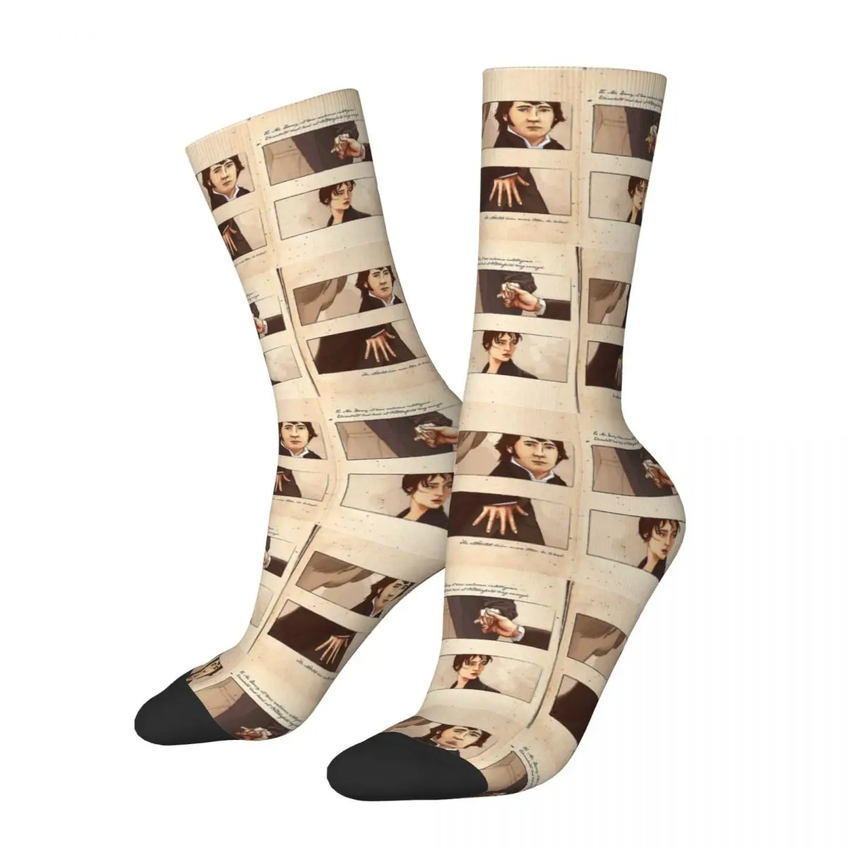 Fashion Pride And Prejudice Basketball Crew Socks Comfortable Long Stuff Christmas Gifts for Unisex Breathable