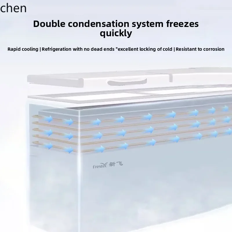 

Single Temperature Large Freezer Refrigerator Supermarket Frozen Meat Deep Bottom Horizontal Island Ice Cream Cabinet