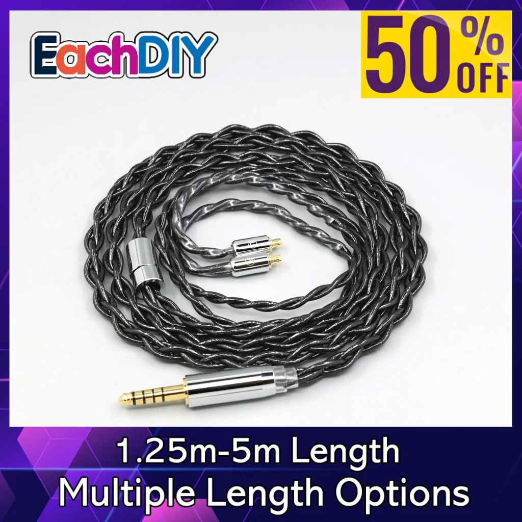 

Кабель из 99% чистого серебра, палладия и графена с позолотой для Acoustune HS 1695Ti 1655CU 1695Ti 1670SS LN008356