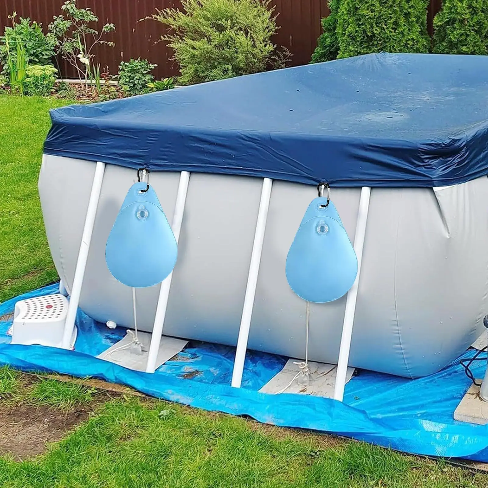 

Pool Weights For Cover Leakproof Leaves Protection Over Ground Swimming Pool Cover Water Bags For Backyard Villa Park Hotel