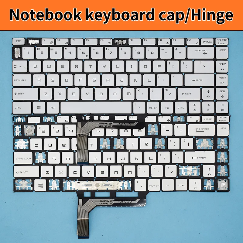 Replacement Key Cap Hinge For MSI GF63 8RC 8RD MS-16R1 MS-16R4 GF65 Thin 9SD 9SE 10SD 10SE MS-16W1 Laptop Keyboard KeyCap