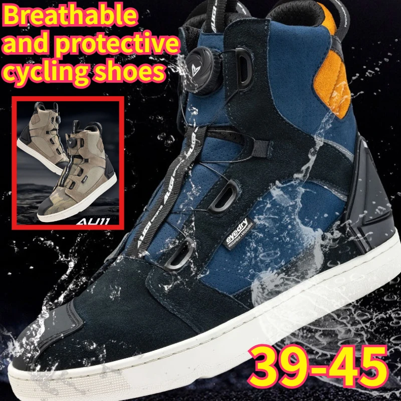 

Men's Motorcycle Riding Shoes Anti-fall Motorbike Boots Casual Sneakers All Season Touring Riding Gear motorcycle boots