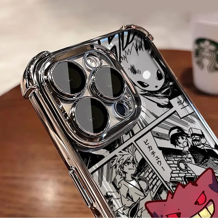 ポケモン ゲンガー ソフトケース 背面カバー Apple iPhone XS 16+ 15+ 12 14 Plus 15 13 11 16 Pro Max対応