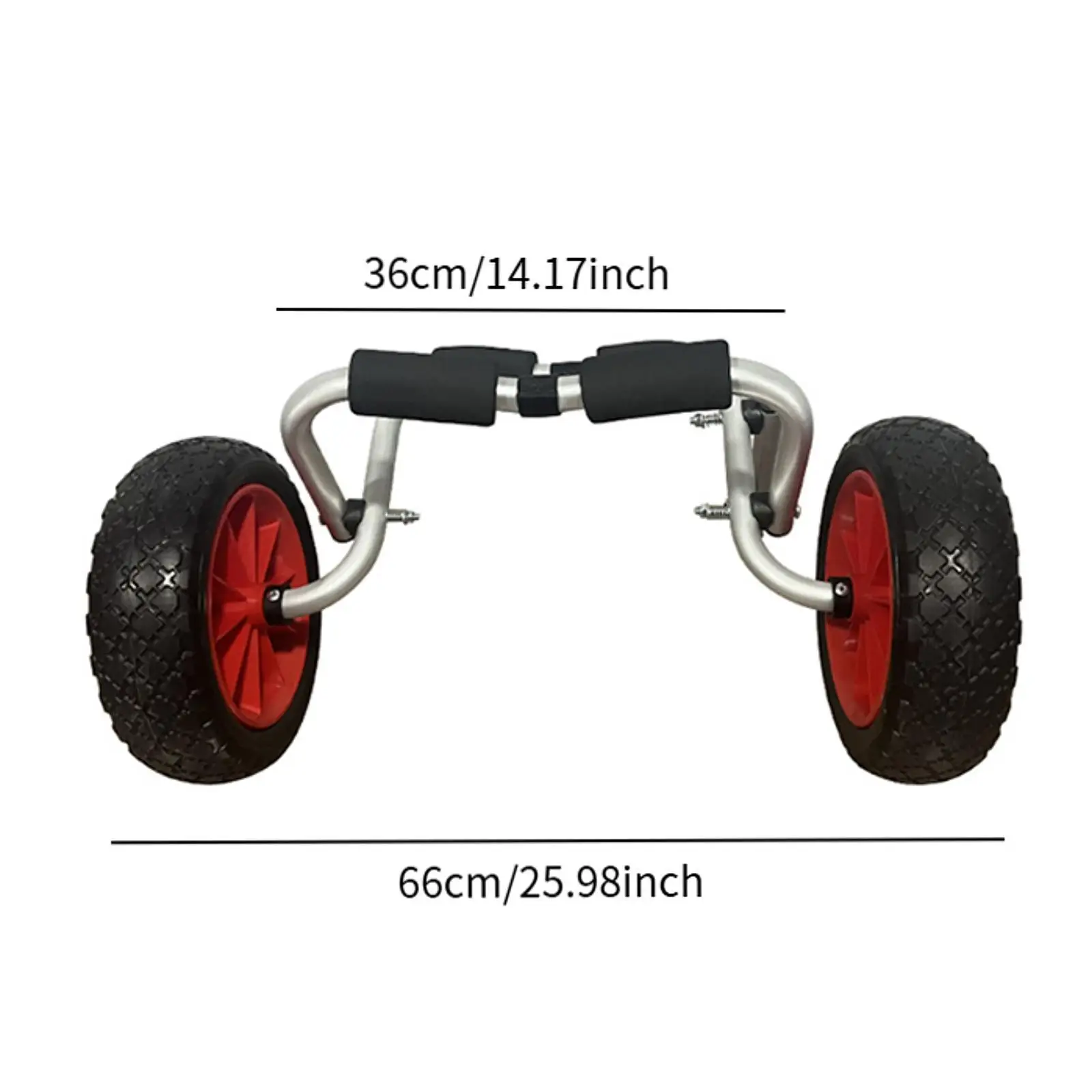 عربة كاياك متينة من الألومنيوم قابلة للطي لملحقات الشاطئ وقوارب الكاياك القابلة للنفخ #6