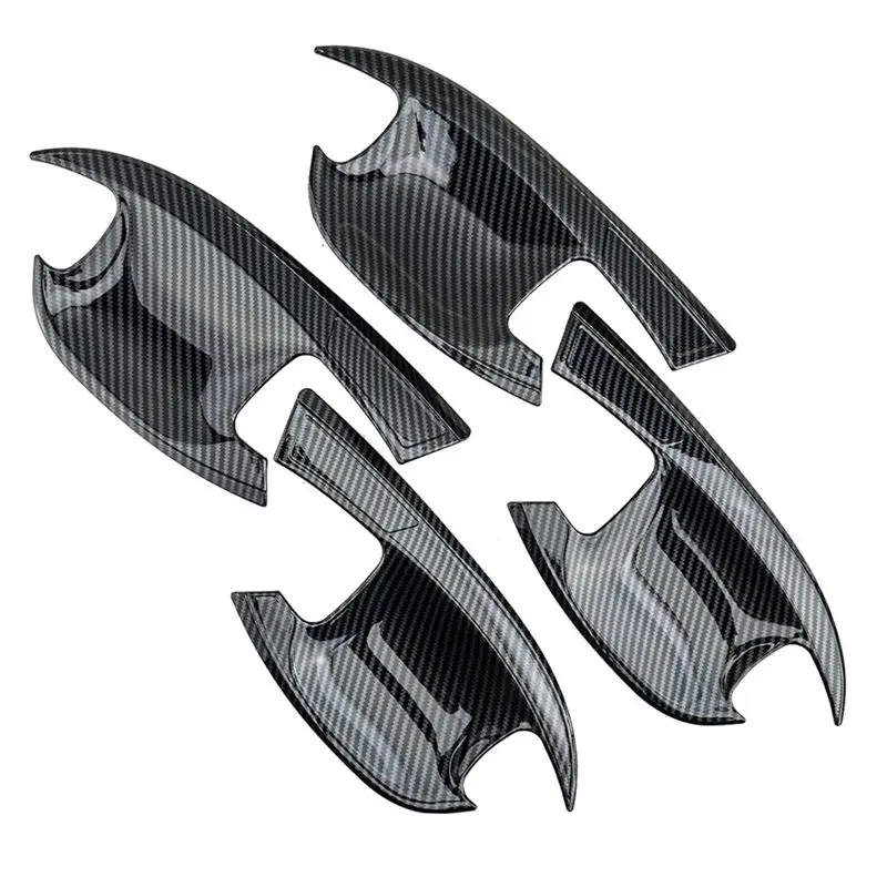 【Price Drop !!】 Car Carbon Fiber Door Handle Bowl Cover Cup Cavity Trim Insert Catch Molding Garnish For Kia K5 Optima 2020 2021