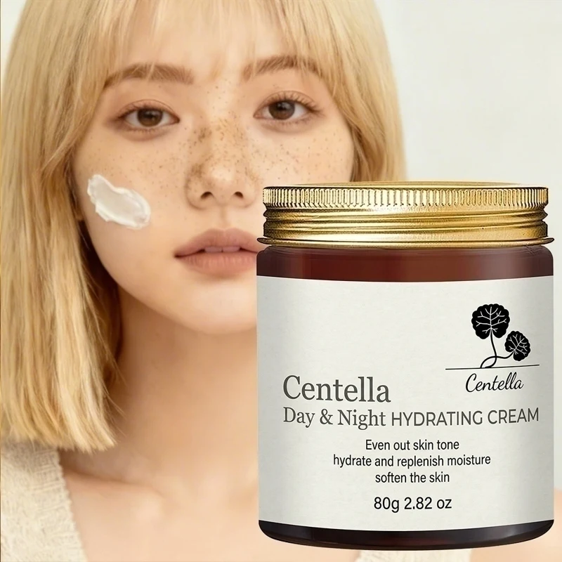 Centella Day & Night Hydrating Cream,80g, daily commute, even tone, hydrate, soften skin, all types.