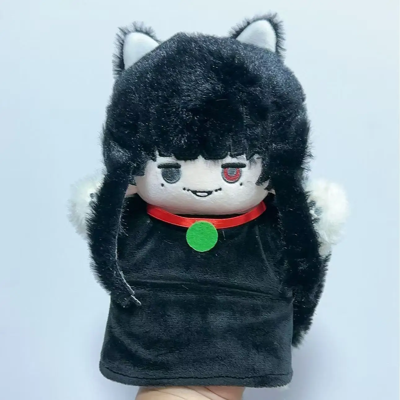 미스터리 테일 고스트 핸드 퍼펫 플러시 화이트 스피릿 클로우 인형 귀여운 호러 수집품 애니메이션 팬을 위한 선물