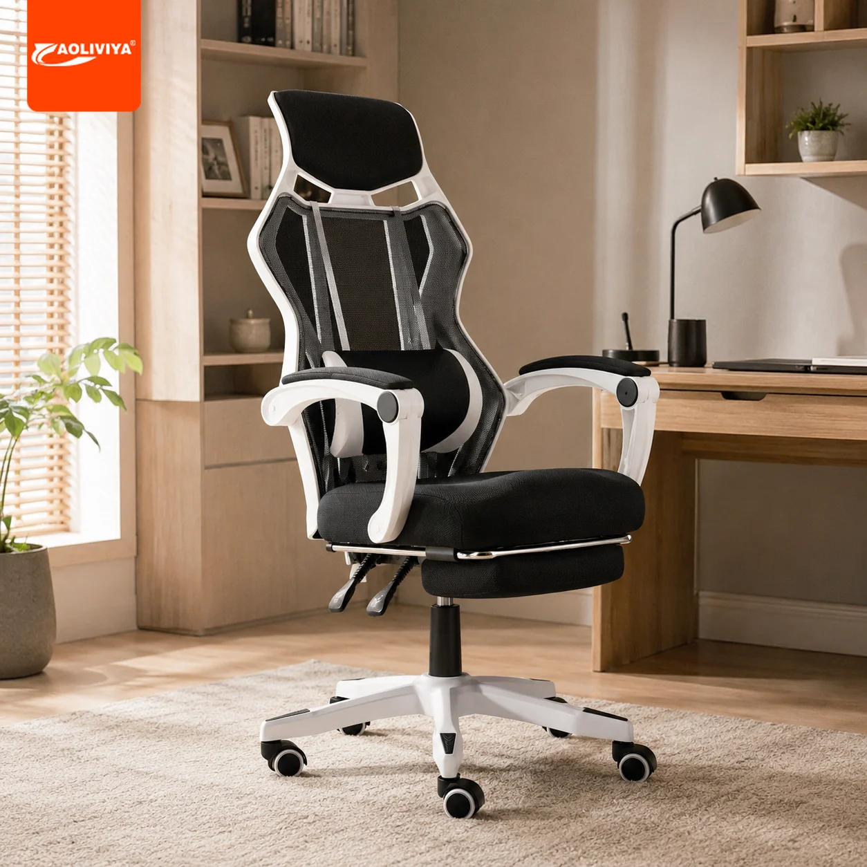 AOLIVIYA Gaming Chair Gamer Computer Chair Office Desk Chair Reclining Ergonomic Swivel Backrest Game Boss Seat