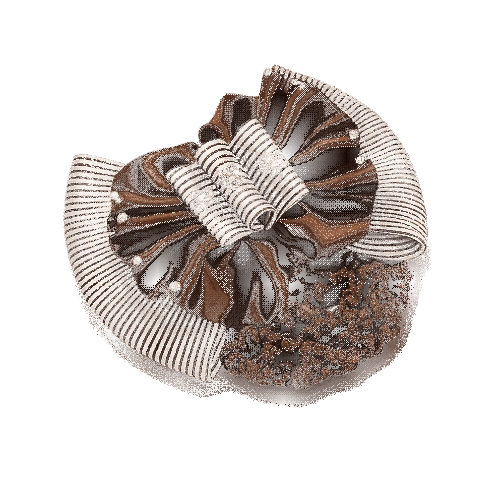 

Korean Elegant Bowknot Stripe Hair Cover Floral Lace Cloth Crochet Net Bun Snood Rhinestone Headwear Professional Hairpins Hotel