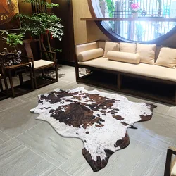 Non-Slip Imitation Animal Skin Carpet, Cow Zebra Striped Area Rugs, Home Living Room, Bedroom Floor Mat, 2022
