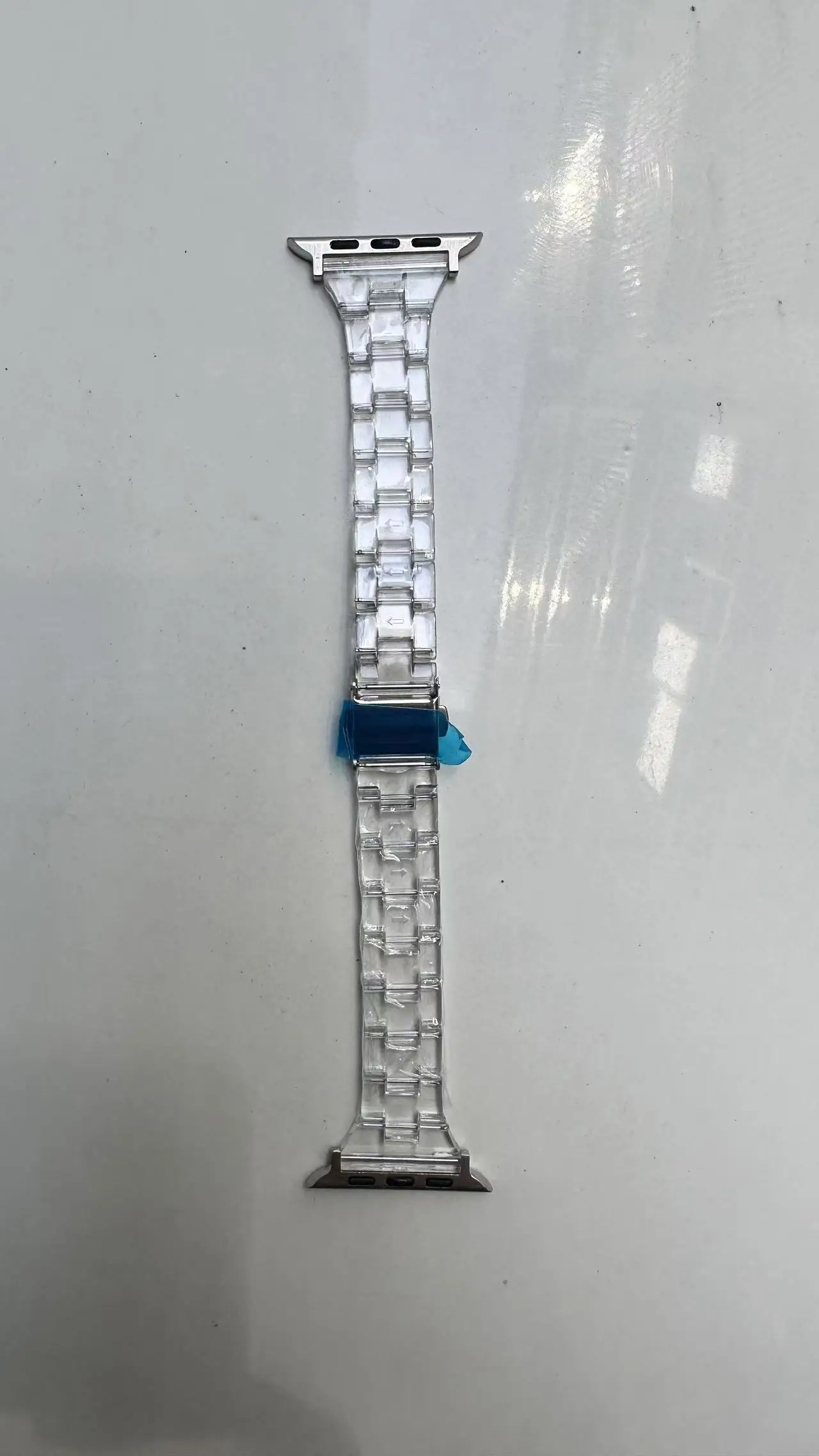 Slim Transparent Strap for Apple Watch Band 9 8 7 6 5 43 SE Ultra 49MM 45mm 42MM 38MM 44MM 40MM rainbow color Bracelet on iWatch image 6