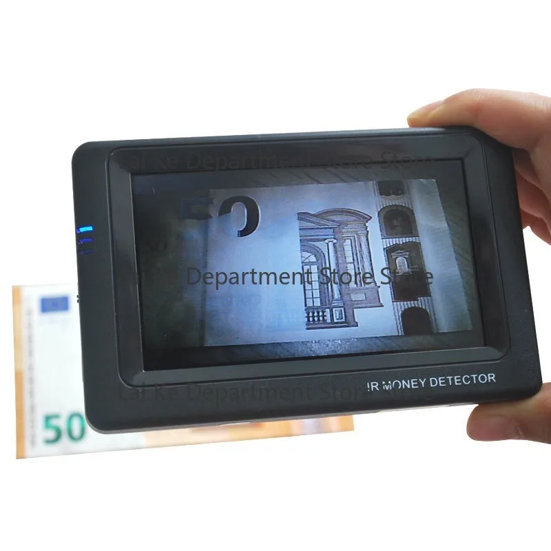 V88 Portable Banknote Detector Multi-Currency UV Infrared Counterfeit Check for RMB USD Euro Ruble GBP - Fake Money Detector
