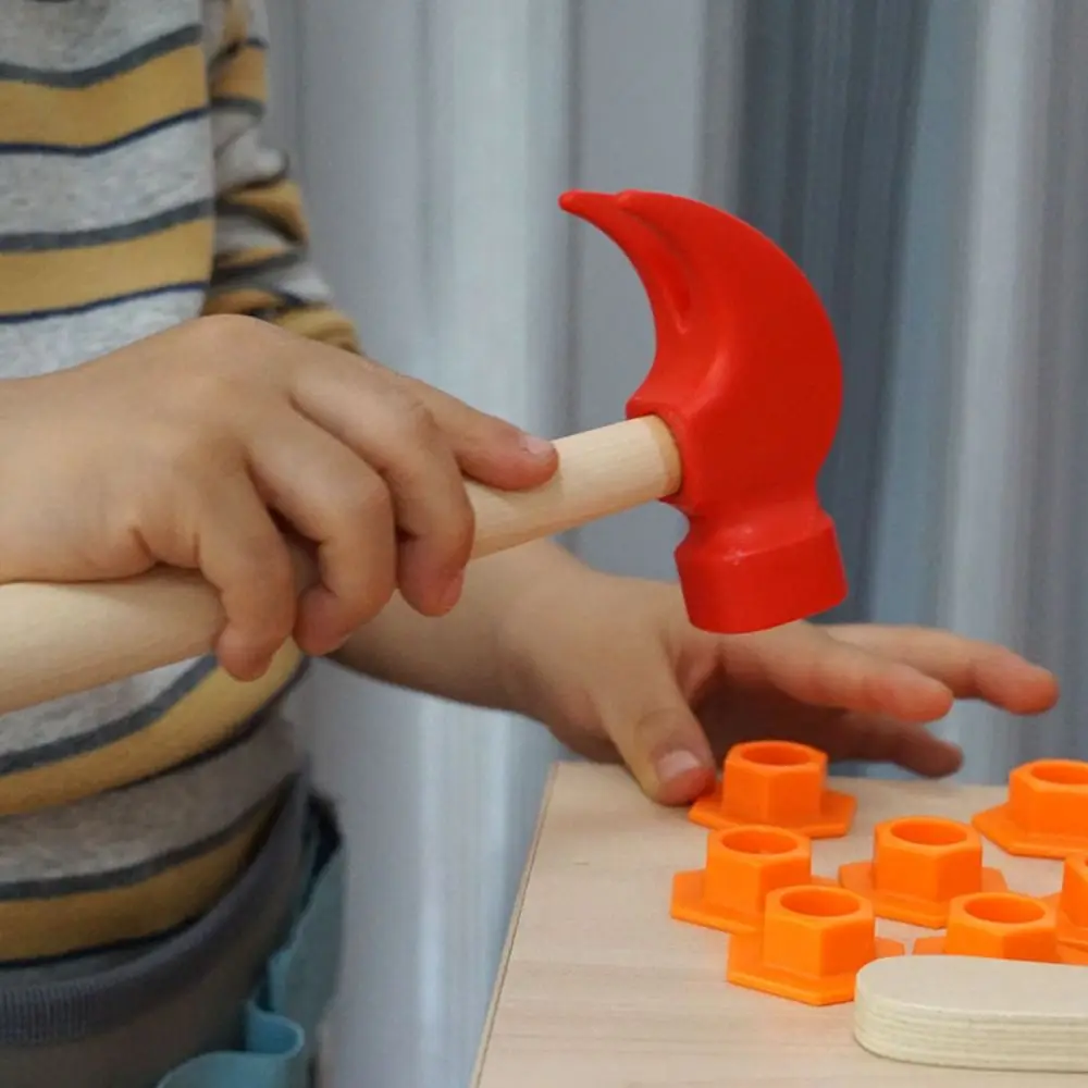 Moeren Schroevendraaierset voor kinderen Intelligentie Montessori Schroevendraaier Activiteiten Gereedschap Simulatie Hamer Onderhoud Fantasiespel Speelgoed