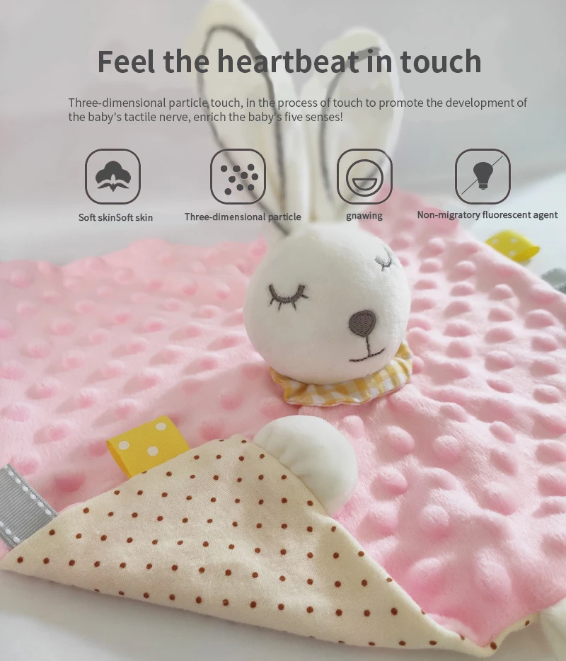 Baby portable towel Baby bear plush baby sleeping pad