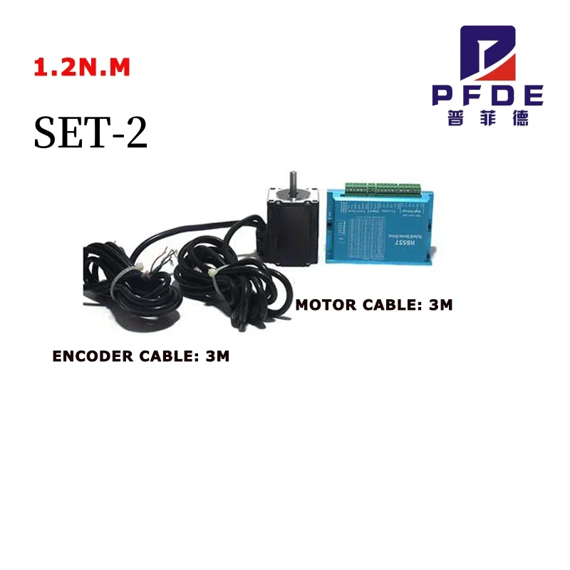 Nema 23 Closed-loop step motor 57HSE1.2N+HBS57 High Performance Step Servo Drive 2 Phase.