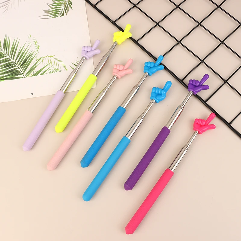 1pc Cute Finger Reading Guide Preschool Teaching Tools Retractable Sticks Educational Learning Toys For Children Telescopic Rod