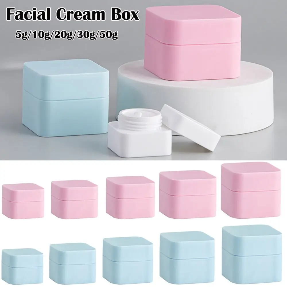 Refillable Bottle Plastics Makeup Jar Multicolor Empty Box Cosmetic Plastic Box Face Cream