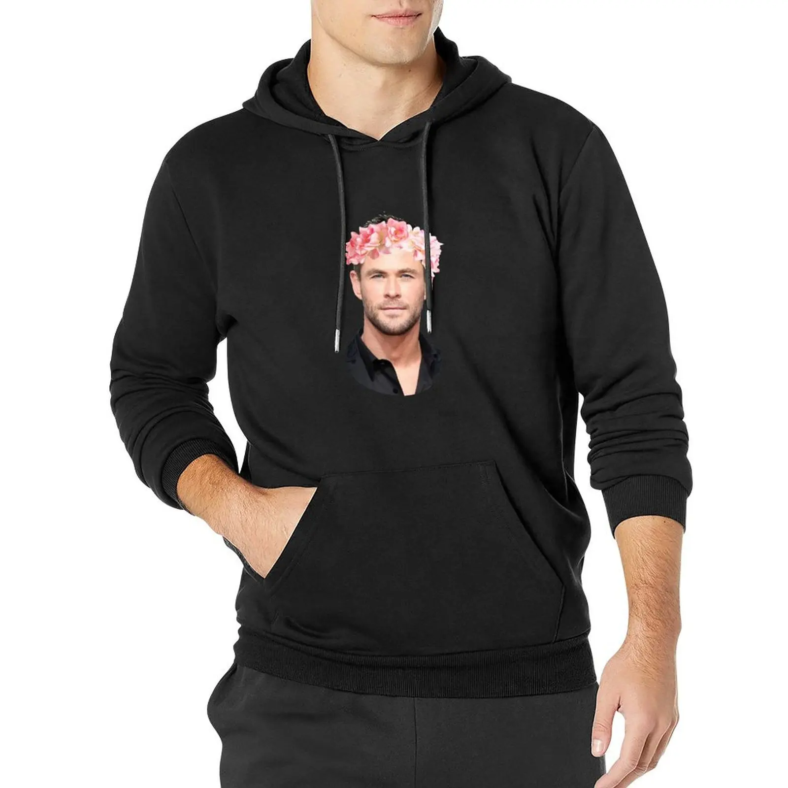 Chris Hemsworth Flower Crown Pullover Hoodie graphic t shirts men autumn jacket men blouse autumn new products hoodie graphic