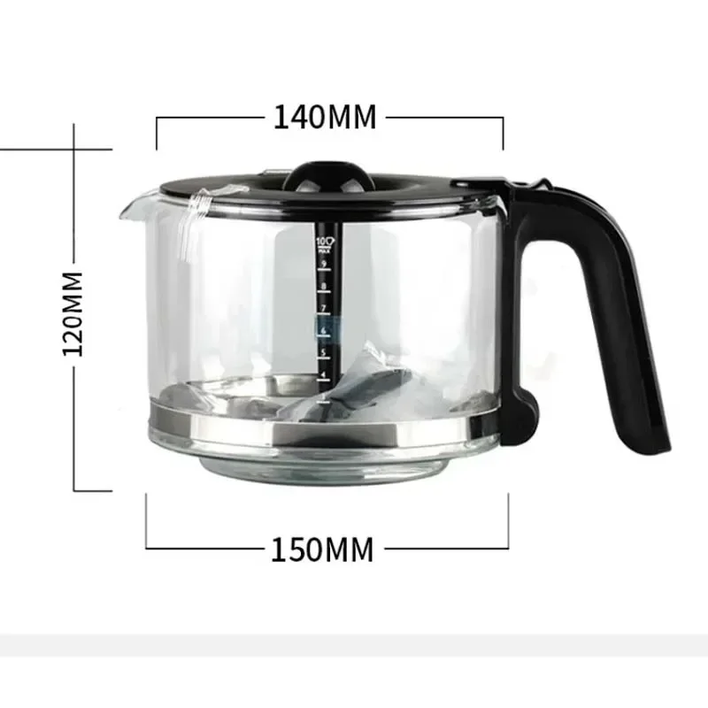 Imagem -04 - Adequado para Philips Hd7761 Hd7762 Hd7765 Hd7766 Hd7767 Hd7768 Hd7769 Peças de Funil de Filtro de Pote de Vidro para Máquina de Café
