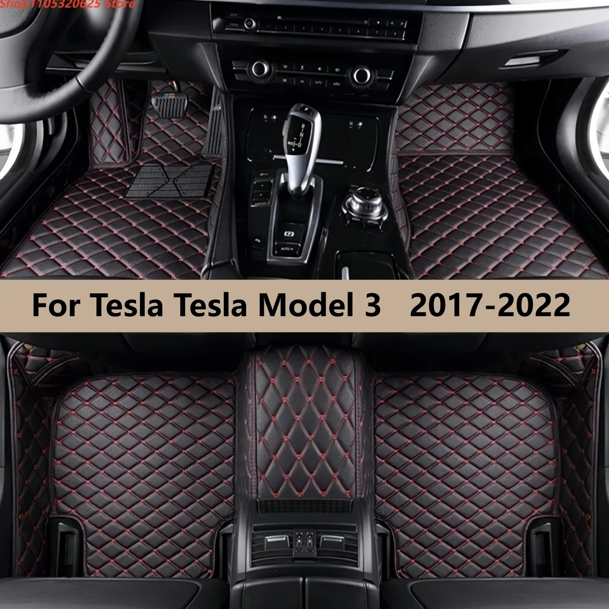 

Автомобильные коврики для Tesla Model 3 2017-2022 годов выпуска, аксессуары для авто, коврики для ног, автомобильные ковры.