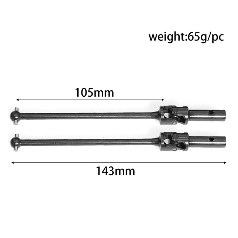 A63T-Front CVD Front Drive Shaft Universal Joint FSR 239022 SHORT Course TRUCK RC RUNNER TT 1/7 MODEL DESERT STORM view 4