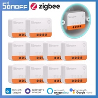 SONOFF ZBMINI L2 Extreme ZigBee Smart Switch No Neutral Wire Required 1-Gang 2-Way Control Switch Alexa Voice Work with ZBBridge
