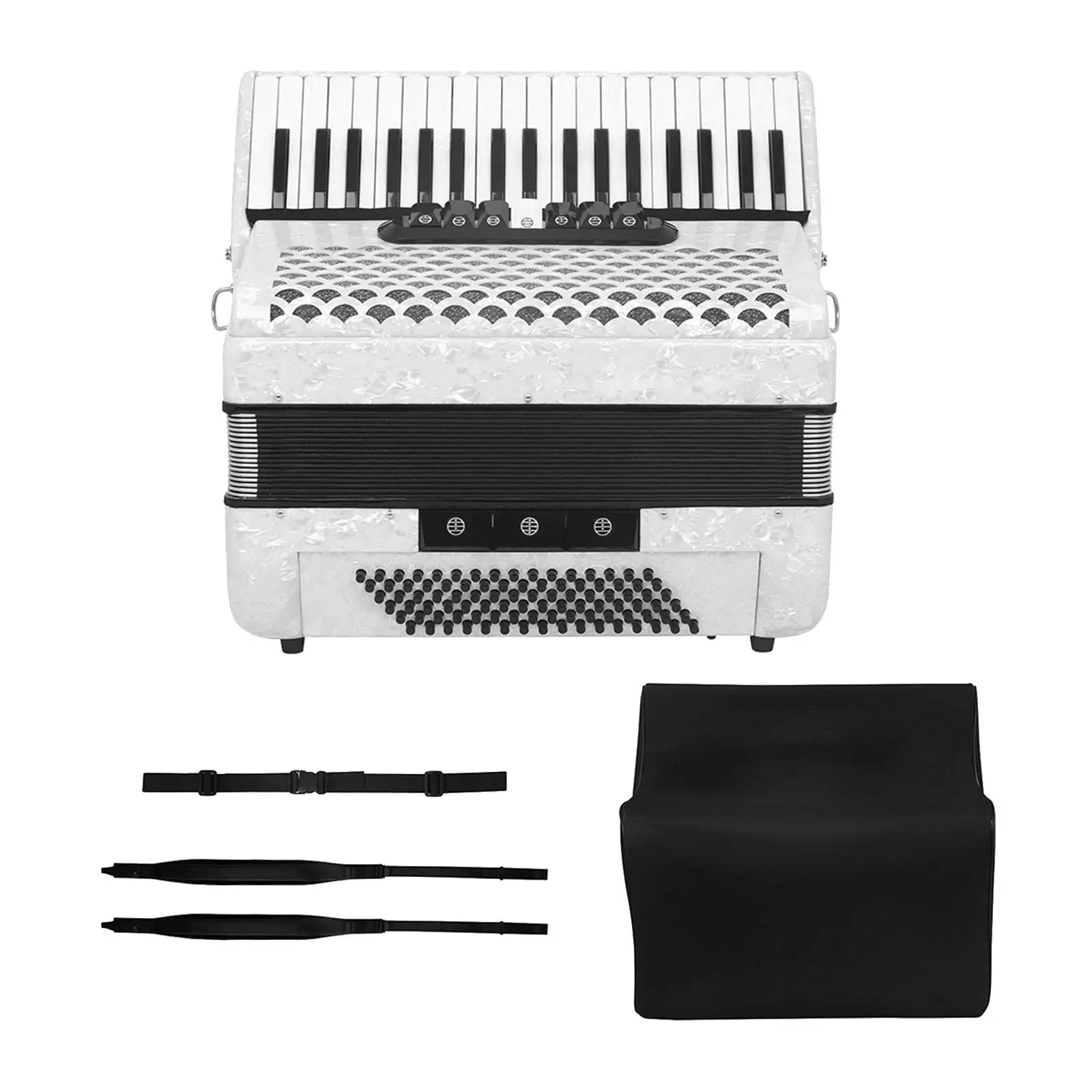 96 Bass 37 Key Entry Level Piano Accordion Musical Instrument Hand Keyboard for Students