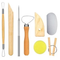 8Pcs Clay Tools Carving And Shaping Tools, Blank Drawing Set Kit Wooden Pottery, Clay Sculptures