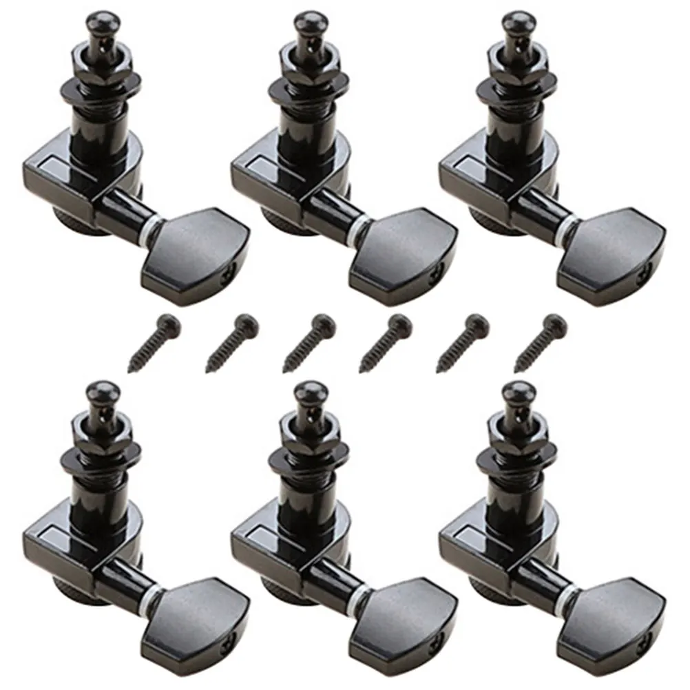 

1Set Black Guitar Tuning Pegs Premium Metal Tuning Machines with Exquisite Craftsmanship for Acoustic Electric Classical Guitars