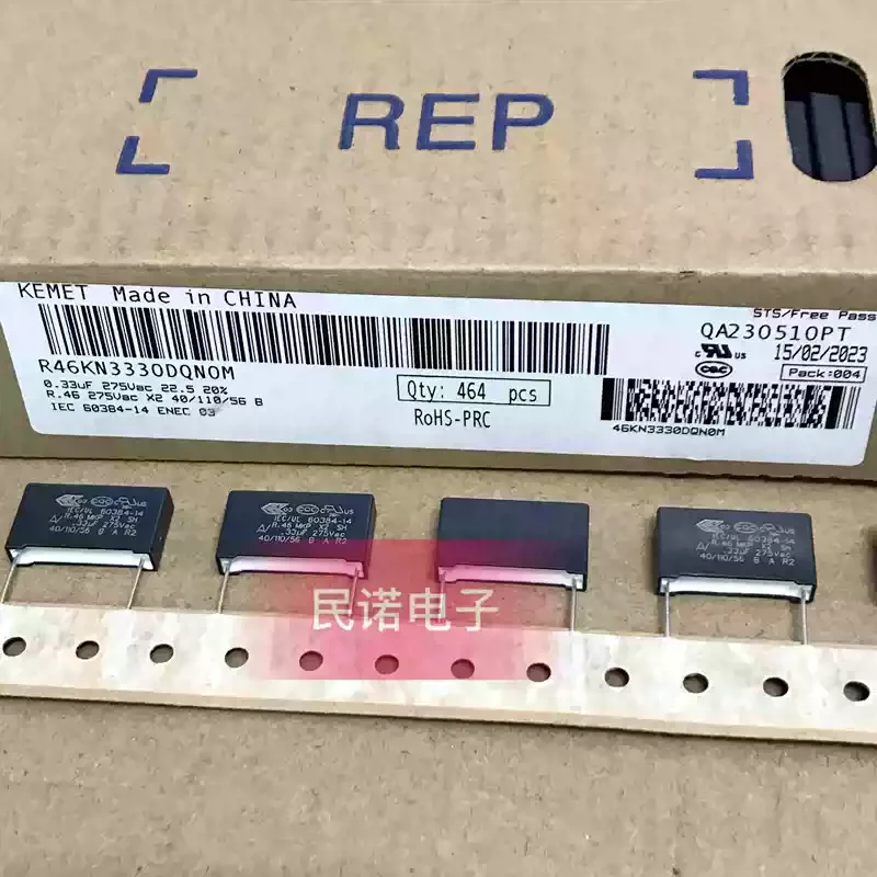 10-100pcs R46 275VAC 0.33UF 275V 334 330NF Pin Distance 22.5mm New AV Film Capacitor X2