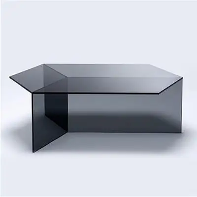 Acrylic coffee table Nordic Internet celebrity modern hexagonal side table designer color transparent creative table