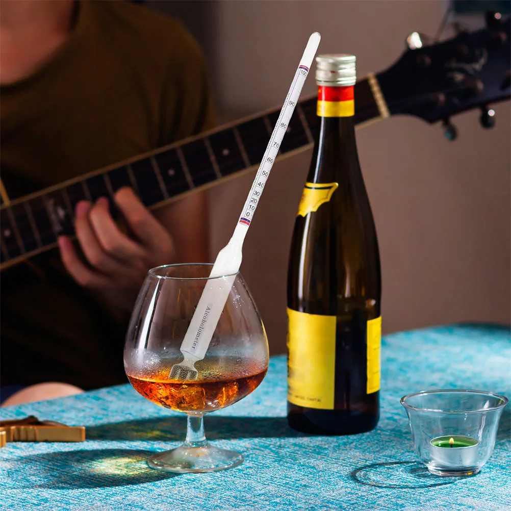 

2pcs Alcohol Concentration Meter 0-100 Dual Scale Hydrometer For Home Brewing Beer Wine Measuring Device Alcohol Tester Tool For