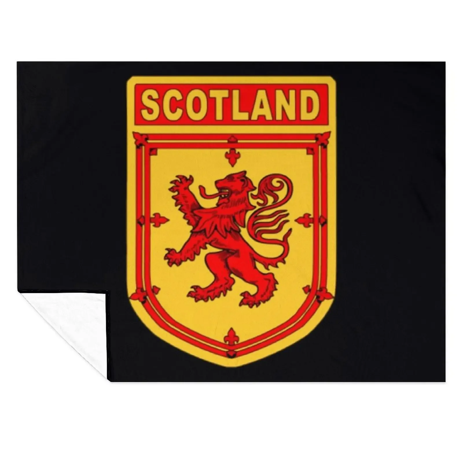 

SCOTLAND SHIELD Throw Blanket Flannels Summer Beddings Travel Thermals For Travel Blankets