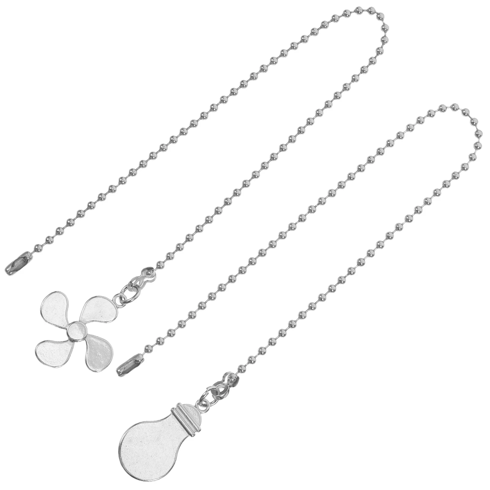 

2pcs Pendant Pull Chain Extenders Ceiling Fan Chain Kit Decorative Fan Pulls Vintage Chandelier Zipper Handle Pendant Light