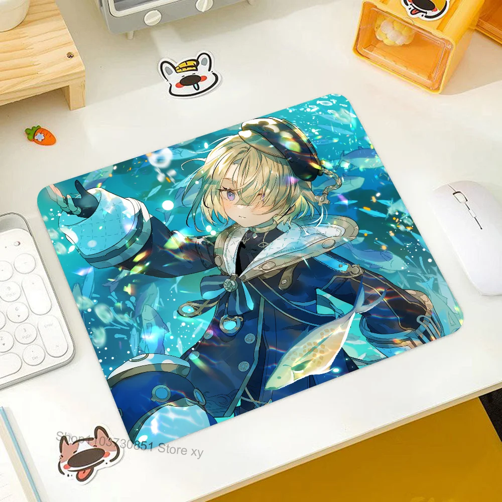 

Freminet Genshin Impact Mousepad RGB Small Size Gaming Mouse Pad With LED Light Desk Mat Super Smooth Non-slip Rubber Bottom