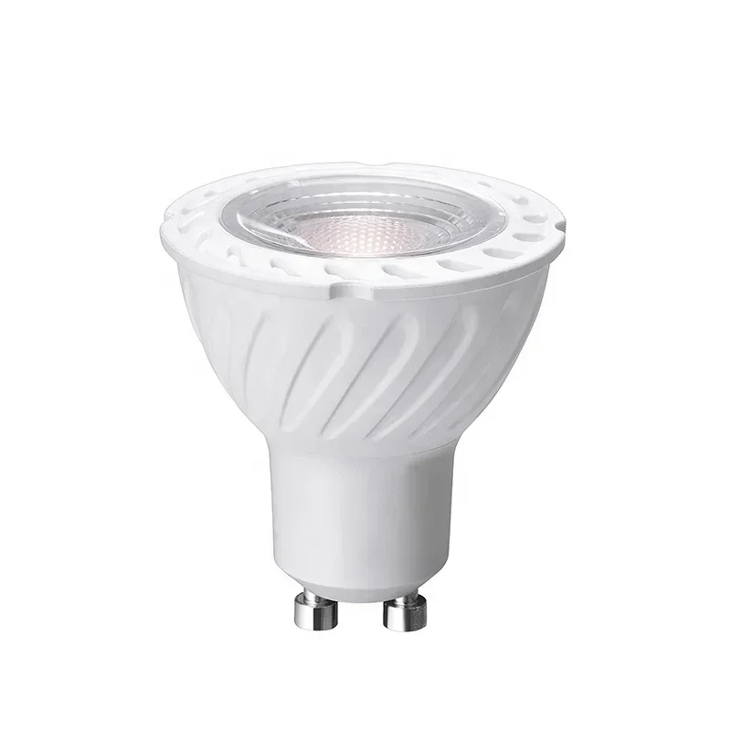 โคมไฟ LED 220V GU10พลาสติกอะลูมิเนียม MR16 5W 6W 7W หลอดสปอร์ตไลท์ประหยัด