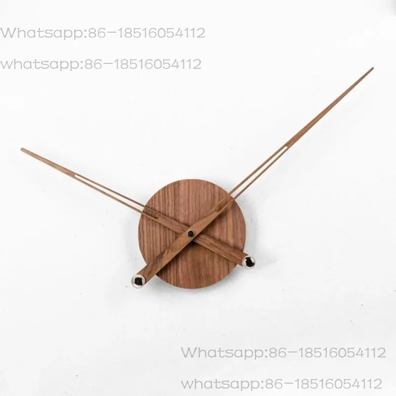 

Большие настенные часы из цельного дерева, игольчатый циферблат, кварцевый механизм с высоким крутящим моментом, сделай сам, орех, Испания, стрелки, настенные часы, механизм, бесшумная указка